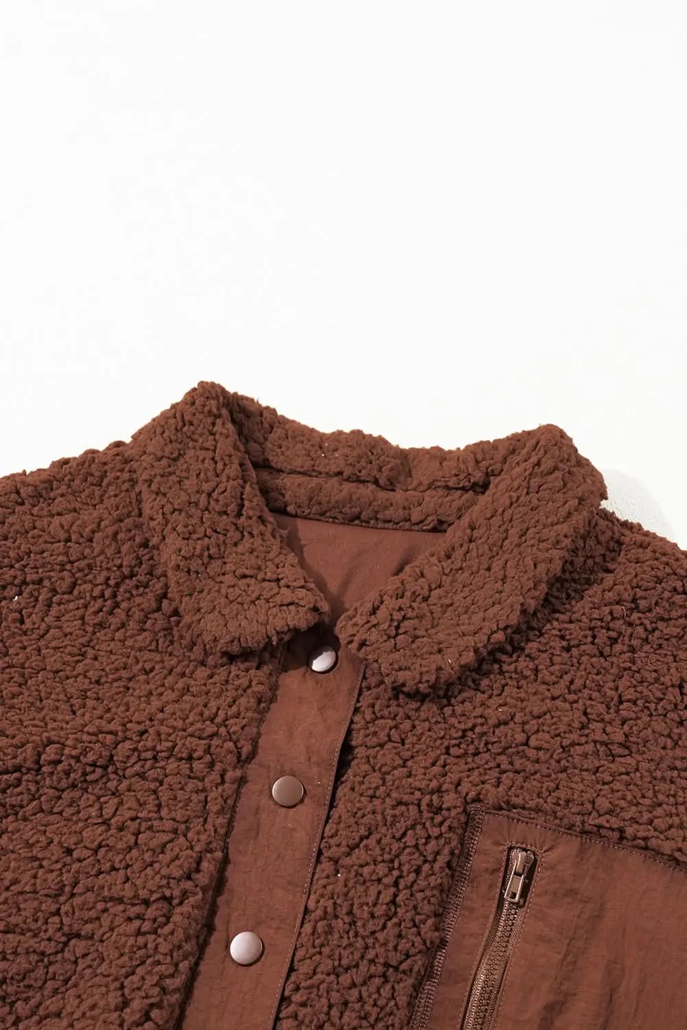 Cozy red teddy bear jacket - Love Salve
